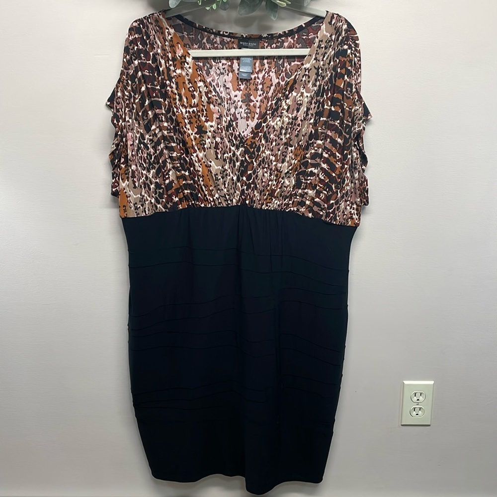 Bisou Bisou Michele Bohbot Sleeveless V-Neck Sheath Dress 24W
